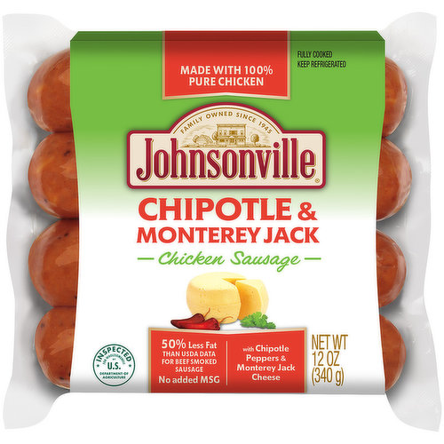 Johnsonville Sausage, Chicken, Chipotle Monterey Jack Cheese