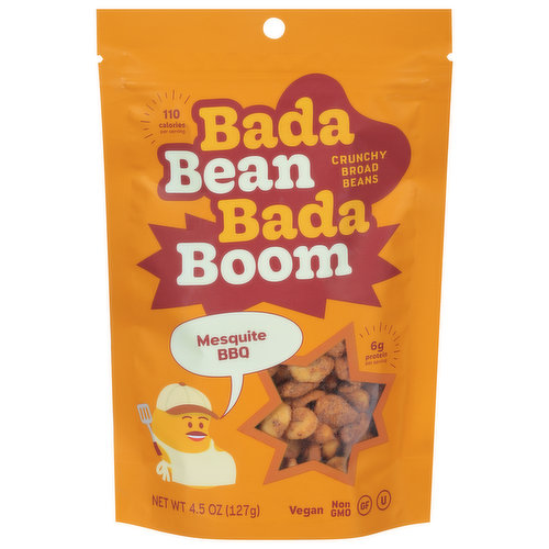 Bada Bean Bada Boom Broad Beans, Crunchy, Mesquite BBQ