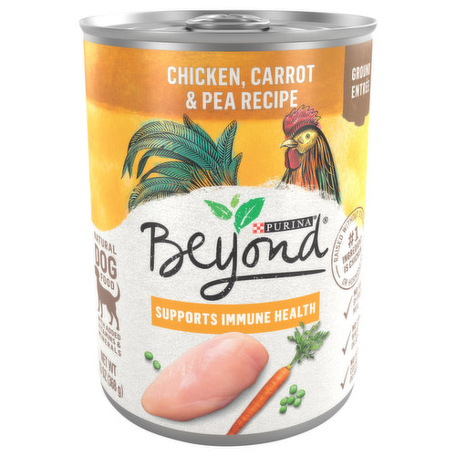 Purina Beyond Dog Food, Chicken, Carrot & Pea Recipe, Ground Entree