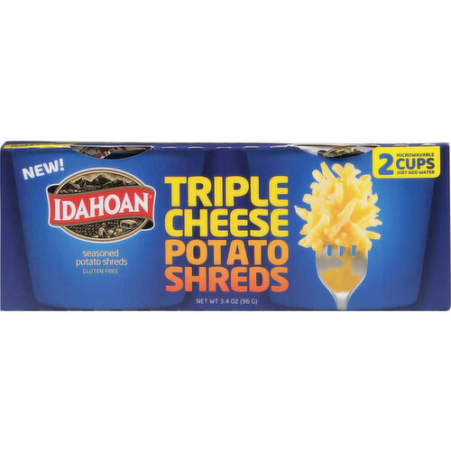 Idahoan Potato Shreds, Triple Cheese