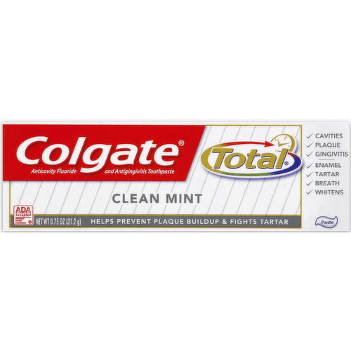 colgate total clean mint toothpaste