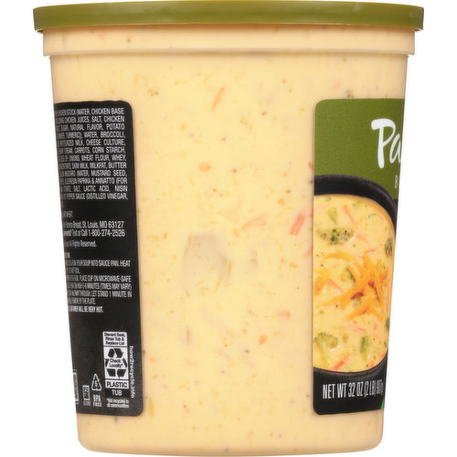 Panera Bread Ready-to-Heat Broccoli Cheddar Soup Cup, 32 oz - Food 4 Less