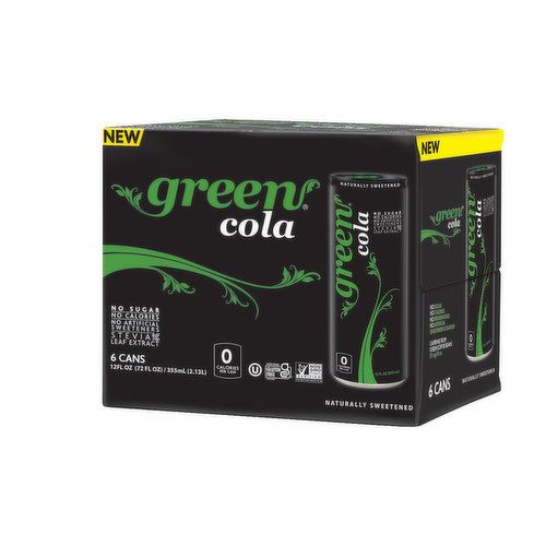 Green Cola, 6 Pack Cans