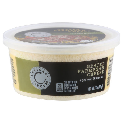 20 calories per 1 tbsp. See nutrition information for saturated fat content. Aged over 10 months. Expand your culinary horizons with new flavor profiles that can add inspiration to any meal. Culinary Circle offers hundreds of premium items carefully curated to enable you to elevate everything you make into a delicious success. Savor life in the circle. 100% Quality Guaranteed: Like it or let us make it right. That's our quality promise. culinarycircle.com. For product information and recipes, visit us at www.culinarycircle.com. Wisconsin cheese.