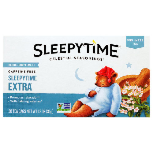 Celestial Seasonings Sleepytime Extra Sleepytime Extra Caffeine Free Herbal Supplement Tea Bags