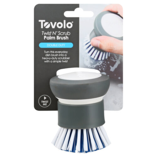 Tovolo Palm Brush, Twist N' Scrub. Double Duty