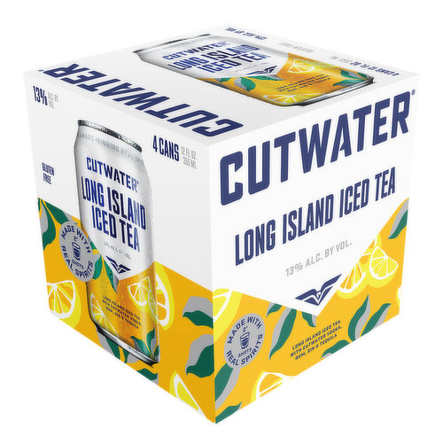 Cutwater Long Island Iced Tea, 4 Cans
