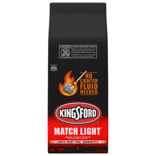 Kingsford Match Light Charcoal Briquets, Instant
