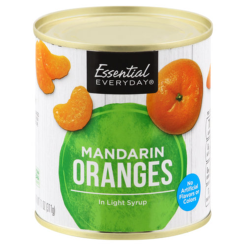 ESSENTIAL EVERYDAY Oranges, in Light Syrup, Mandarin