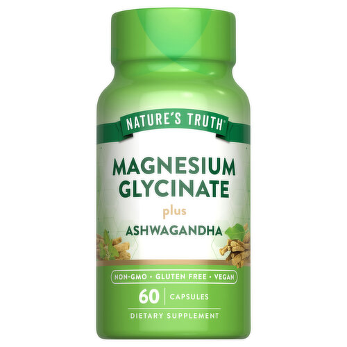 Nature's Truth Magnesium Glycinate Plus Ashwagandha, Capsules