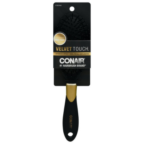 Conair Velvet Touch Hairbrush, Detangle & Style