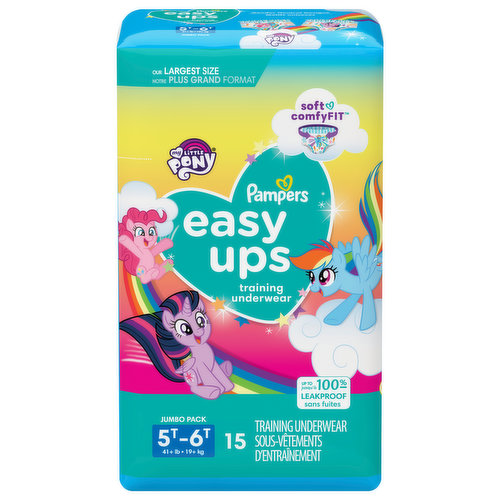 Pampers Easy Ups Training Underwear, 5T-6T (41+ lb), Jumbo Pack