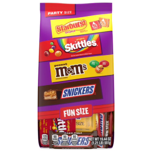 Mars Wrigley Candy, Fun Size, Party Size