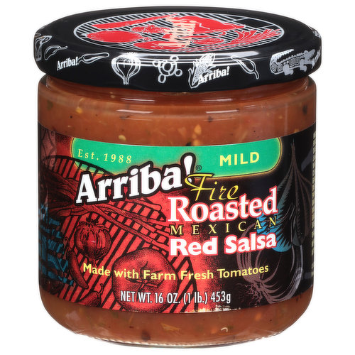 Arriba! Red Salsa, Fire Roasted, Mexican, Mild
