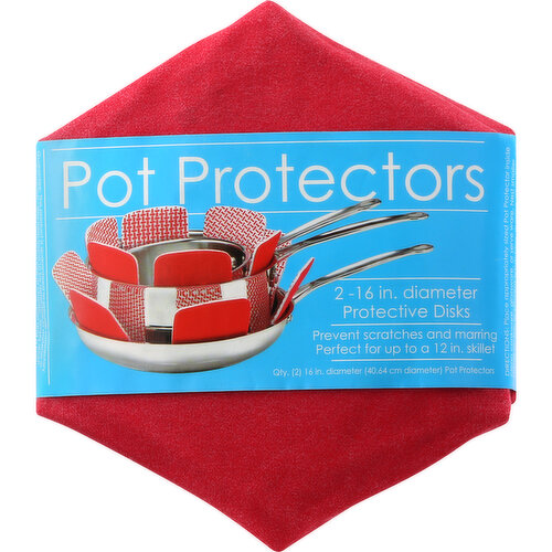 Schroeder & Tremayne Pot Protectors, Red