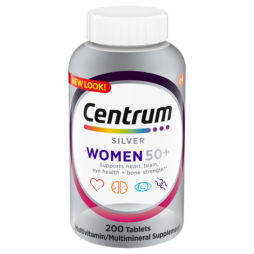 Centrum Silver Multivitamin/Multimineral, Women 50+, Tablets