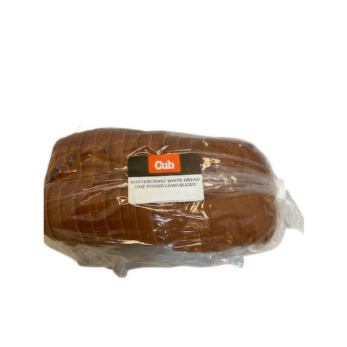 Cub Bakery Buttercrust White Bread
One Pound Loaf/Sliced