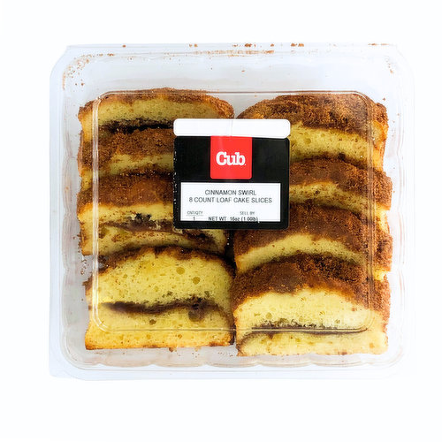 Cub Bakery Cinnamon Swirl Loaf Slices 8 Count