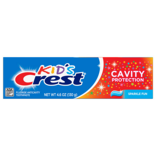 Crest Kid's Toothpaste, Fluoride Anticavity, Cavity Protection, Sparkle Fun