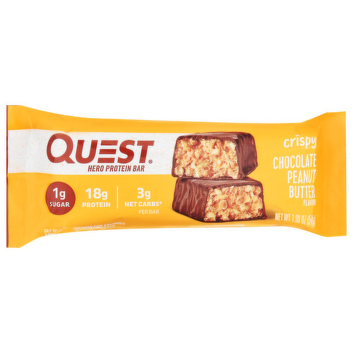 Quest Protein Bar, Hero, Chocolate Peanut Butter Flavor