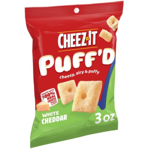 Cheez-It Puff'd Cheesy Baked Snacks, White Cheddar