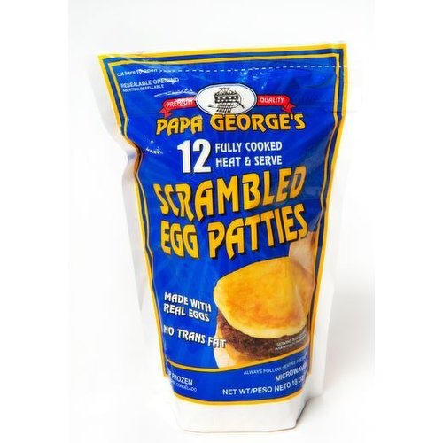 Papa George's Scrambled Egg Patties