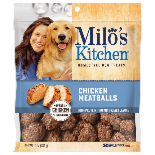 Milo's Kitchen Dog Treats, Homestyle, Chicken Meatballs