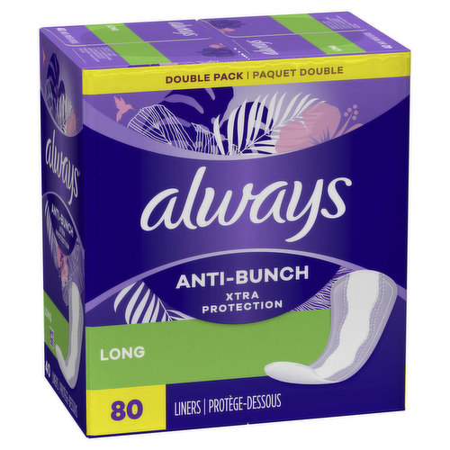 Always Anti-Bunch Xtra Protection Daily Liners Extra Long