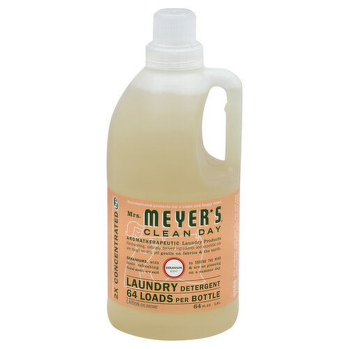 Mrs. Meyer's Clean Day Laundry Detergent, Geranium Scent