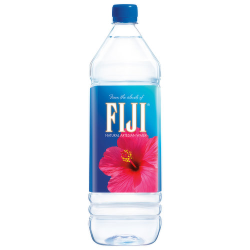 From the islands of Fiji. Earth’s Finest Water: On a remote island over 1.600 miles from the nearest continent, tropical rain slowly filters through volcanic rock into a sustainable ancient artesian aquifer. Drop by drop, Fiji Water acquires the natural minerals and electrolytes that give it its signature soft, smooth taste. Perfected by nature, there's nothing on Earth quite like it. Please recycle.