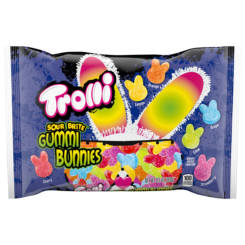 Trolli Sour Brite Gummi Bunnies, Assorted