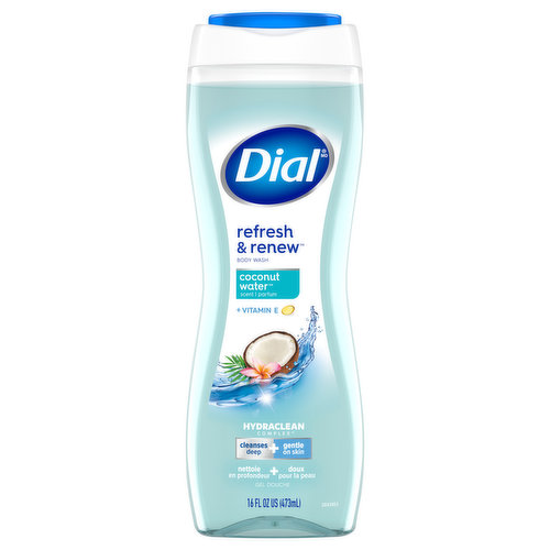 Dial Refresh & Renew Body Wash, Coconut Water Scent