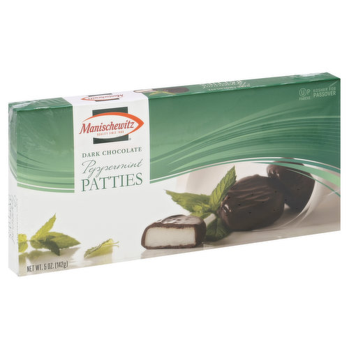 Manischewitz Peppermint Patties, Dark Chocolate