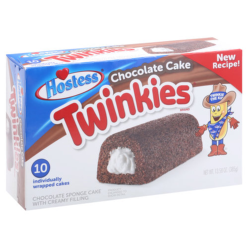 Hostess Twinkies, Chocolate Cake, 10 Pack