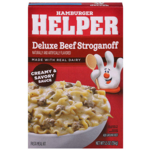 Hamburger Helper Pasta Meal Kit, Deluxe Beef Stroganoff