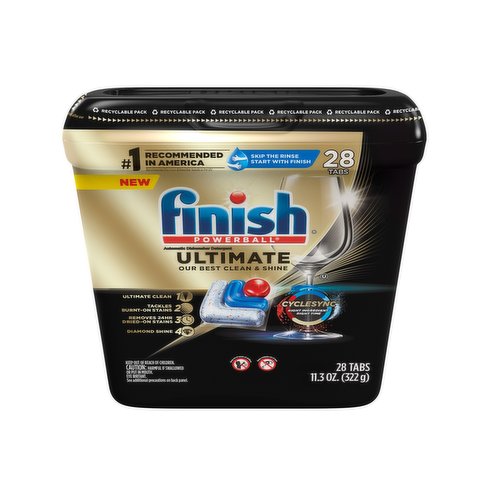 Finish Dishwasher Detergent, Ultimate, Tabs