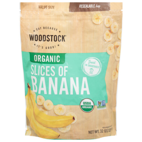 Woodstock Slices of Banana, Organic, Value Size