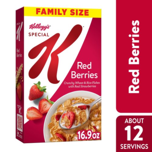 Kellogg's® Corn Flakes Real Strawberry Puree Low-Fat Cereal