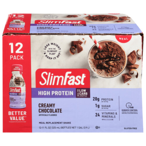 SlimFast Keto Vanilla Cream Meal Replacement Shake 4-11 fl. oz. Bottles