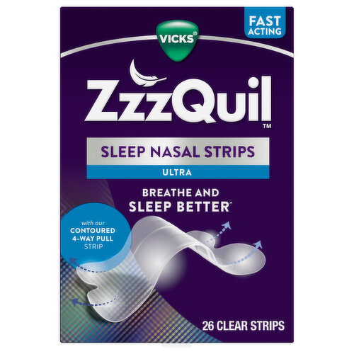 Vicks ZzzQuil Nasal Strips, Ultra, Sleep