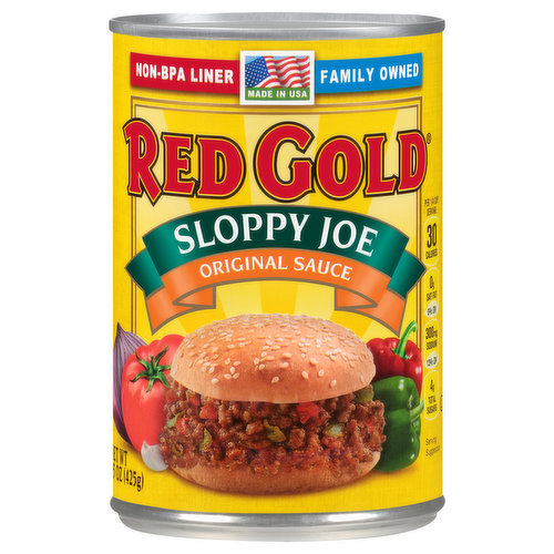 Red Gold Sauce, Original, Sloppy Joe