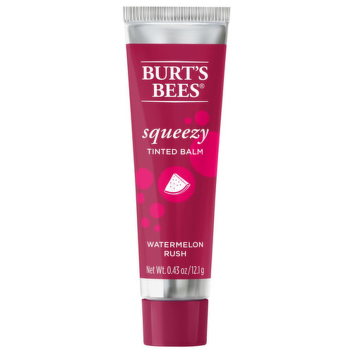 Burt's Bees Tinted Balm, Squeezy, Watermelon Rush