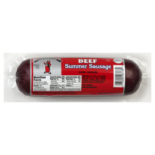 Hillshire Farm Hardwood Smoked Beef Summer Sausage, 9 Oz. 