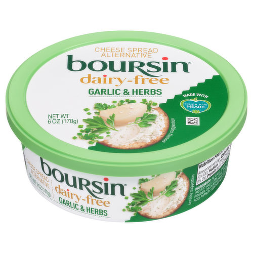 Boursin Cheese Spread Alternative, Dairy-Free, Garlic & Herbs