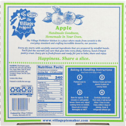 The Village PieMaker Pie, Apple