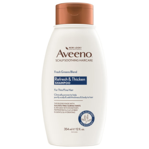 Aveeno Shampoo, Fresh Greens Blend, Refresh & Thicken