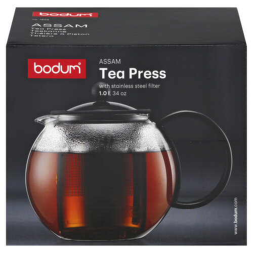 Bodum Assam Tea Press with Stainless Steel Filter, 34-Ounce