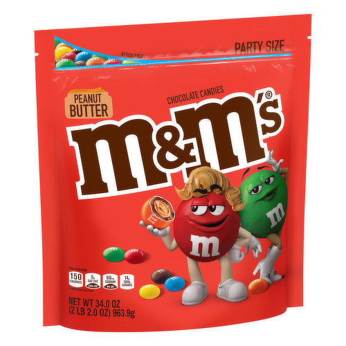 M & M Chocolate Candies, Peanut Butter, Party Size