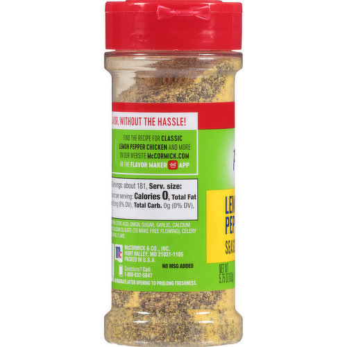 McCormick Perfect Pinch Garlic & Herb Salt Free Seasoning Blend