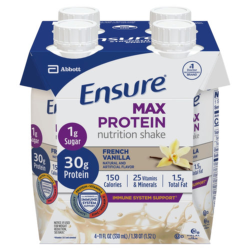 Ensure Max Protein Nutrition Shake, French Vanilla